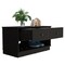 Tuhome Hamilton Storage Bench, Two Open Shelves, Two Drawers, Black ZLW7111 - alternate 8